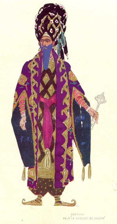 Costume design for a character in 